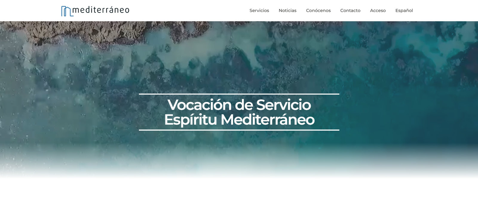 Mediterráneo Global, web migrada a Elementor