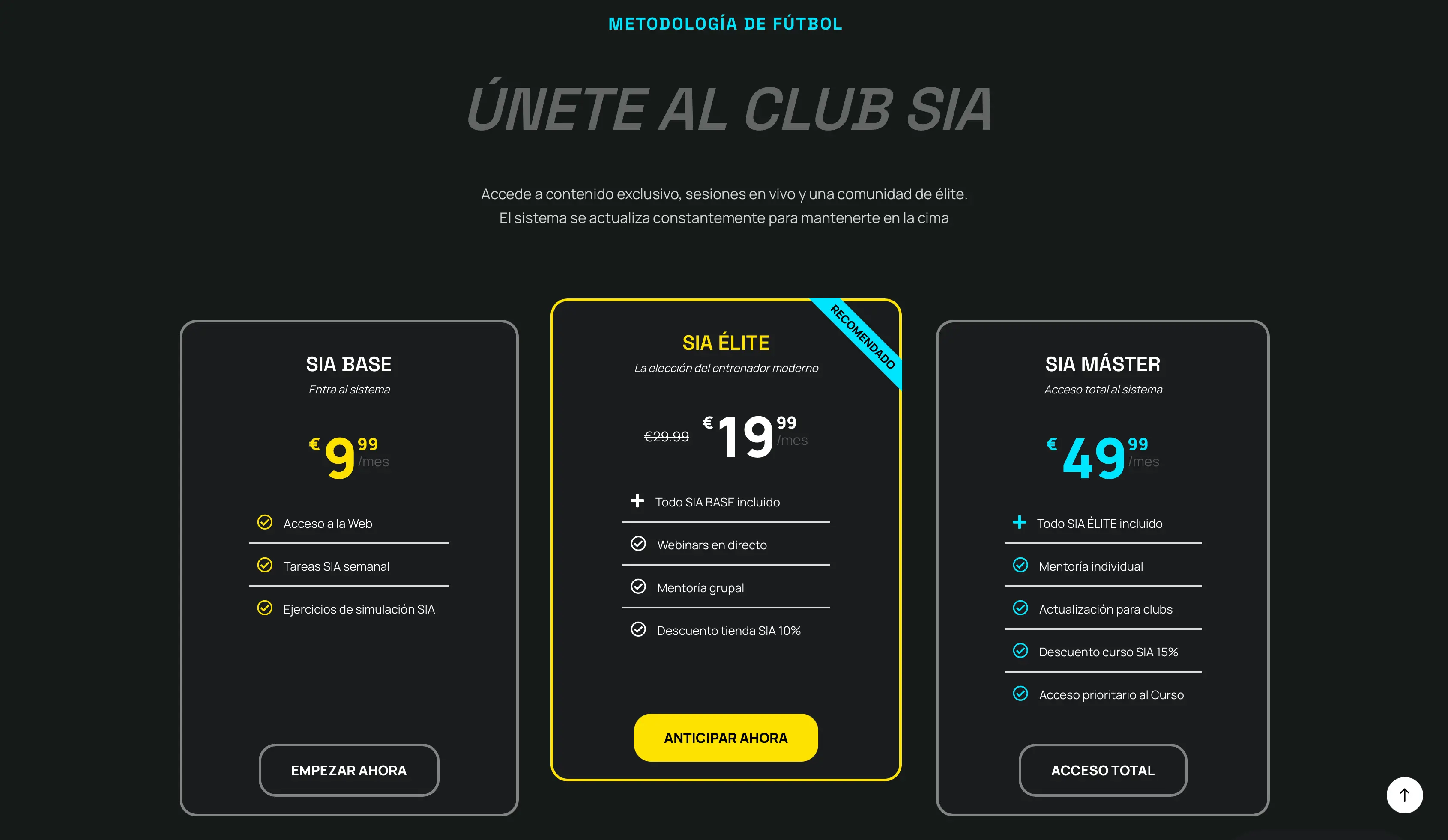Home de SIA Sistema de Anticipación
