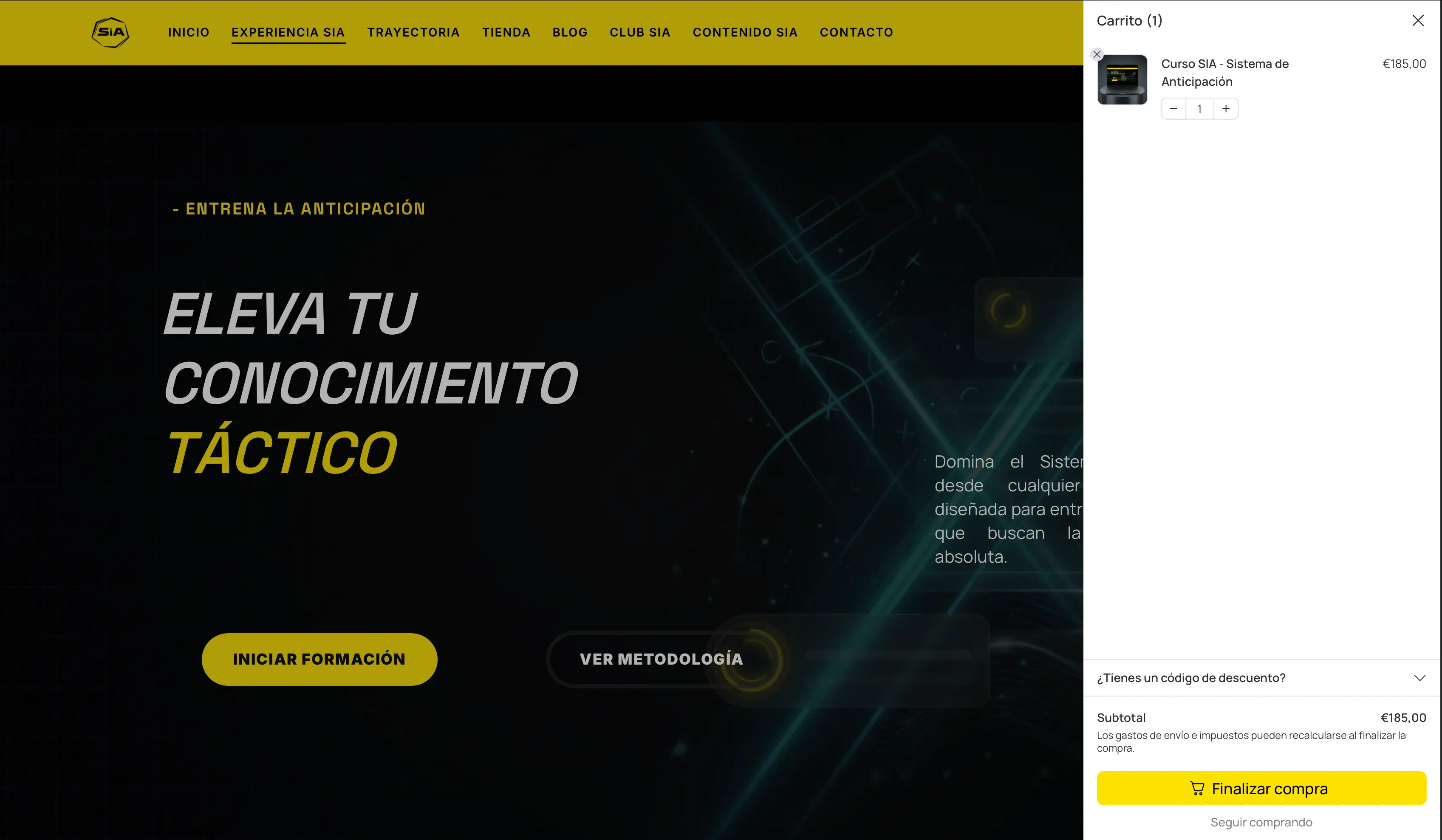 Sección de metodología, SIA