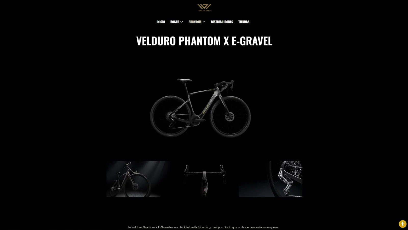 Página del modelo Phantom X E-Gravel en Velduro España